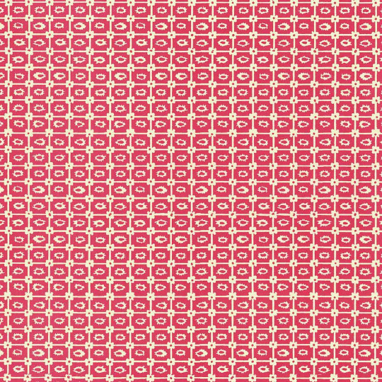 Red Geometric Print Italian Paper ~ Carta Varese Italy